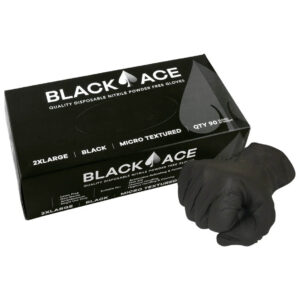 Black Ace Disposable Nitrile Gloves